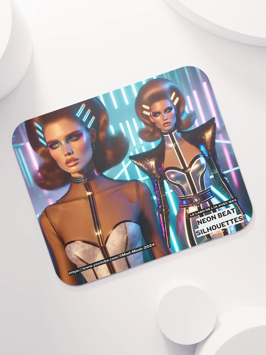 Classic Mouse Pad : Neon Beat Silhouettes product image (7)
