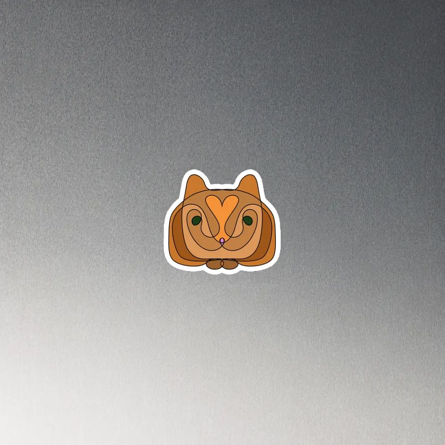 Symmetry Loaf Cat Magnet product image (2)