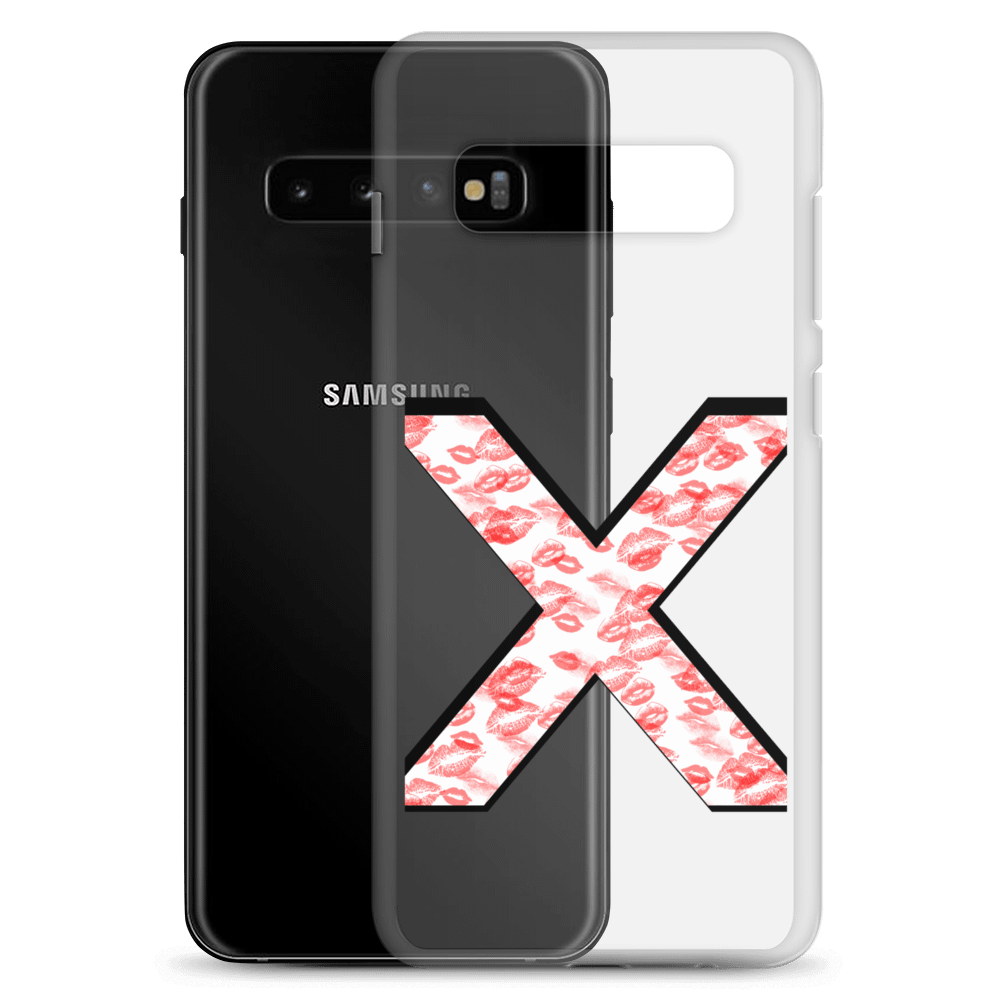 White X Red Lipstick Kisses | Phone Case S product image (2)