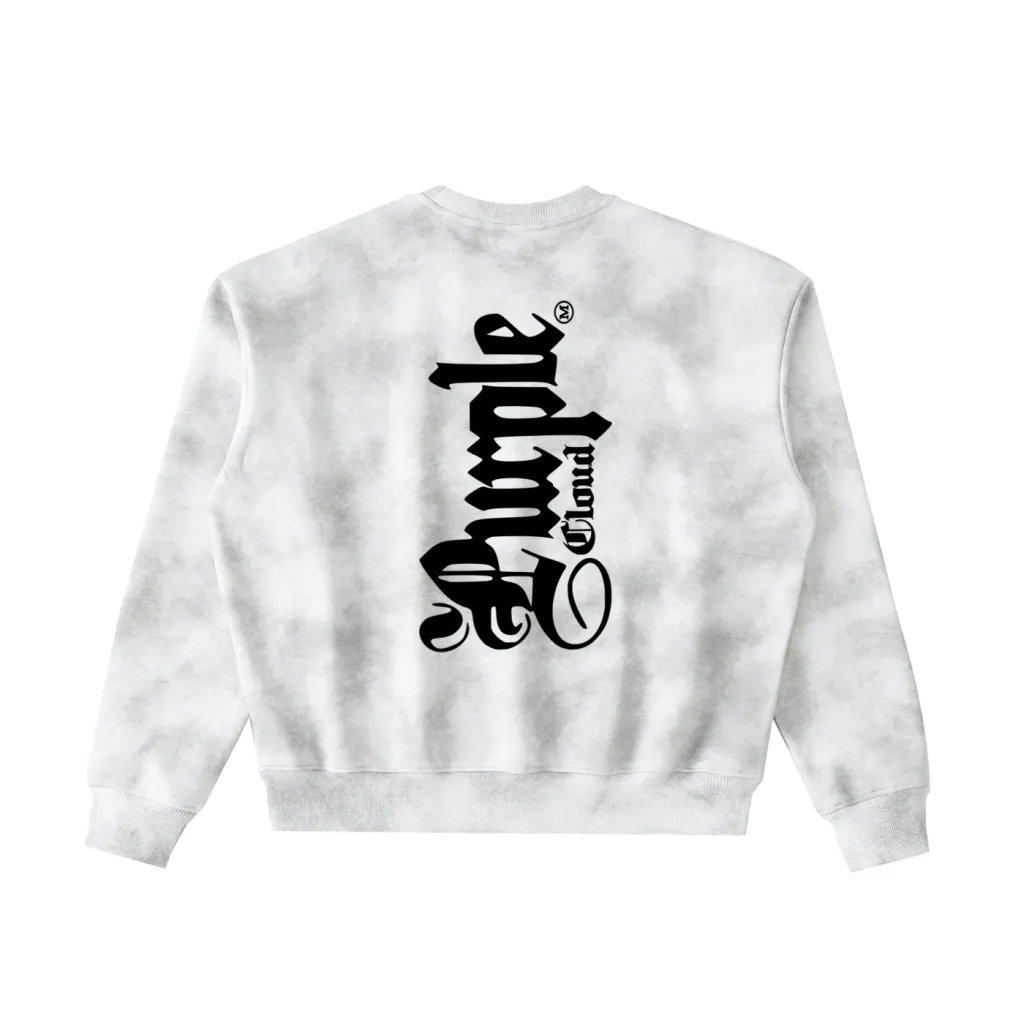 PURPLE CLOUD ' STORM CLOUDS ' CREW NECK SWEATER product image (2)
