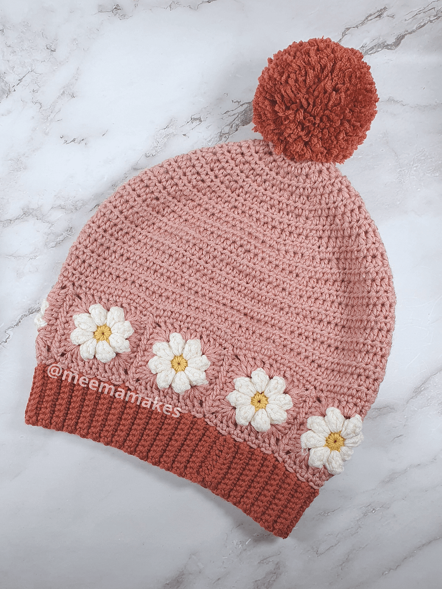 Daisy Beanie Hat Pattern product image (3)