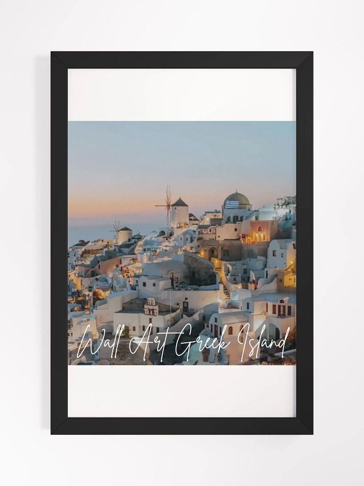 Greek Island View Framed High-Quality Matte Poster (in) product image (1)