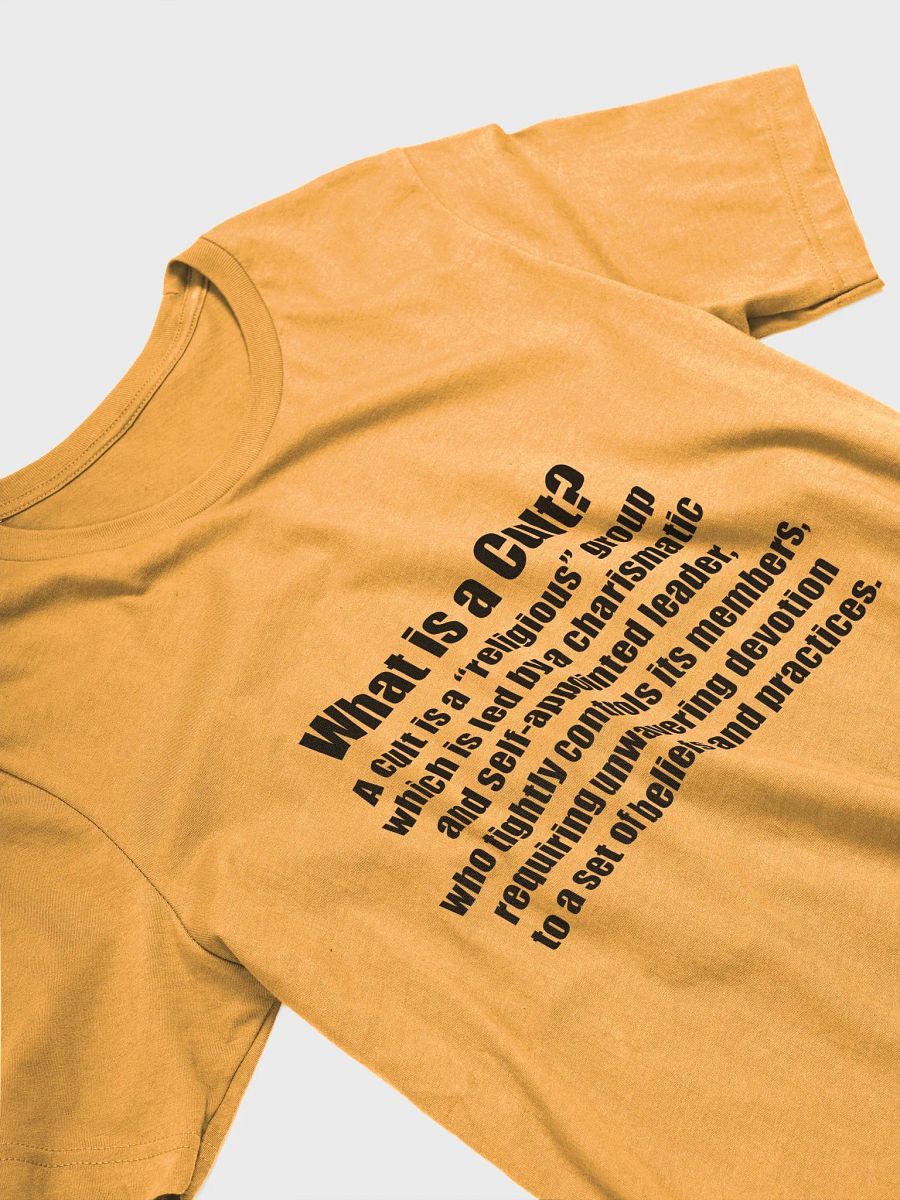 What Is A Cult T-Shirt - Goldenrod product image (3)