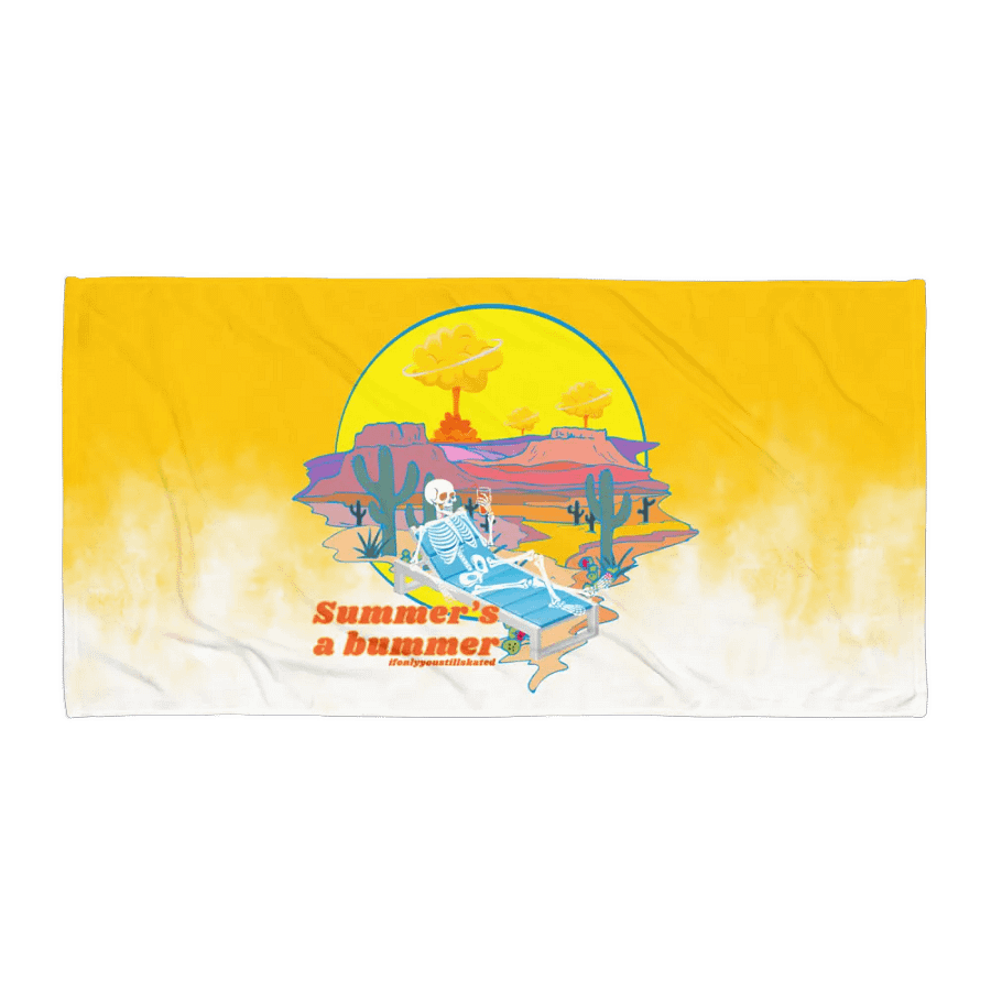 Summers a Bummer Beach Towel product image (1)