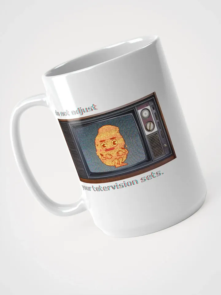 TATERVISION white glossy mug product image (1)