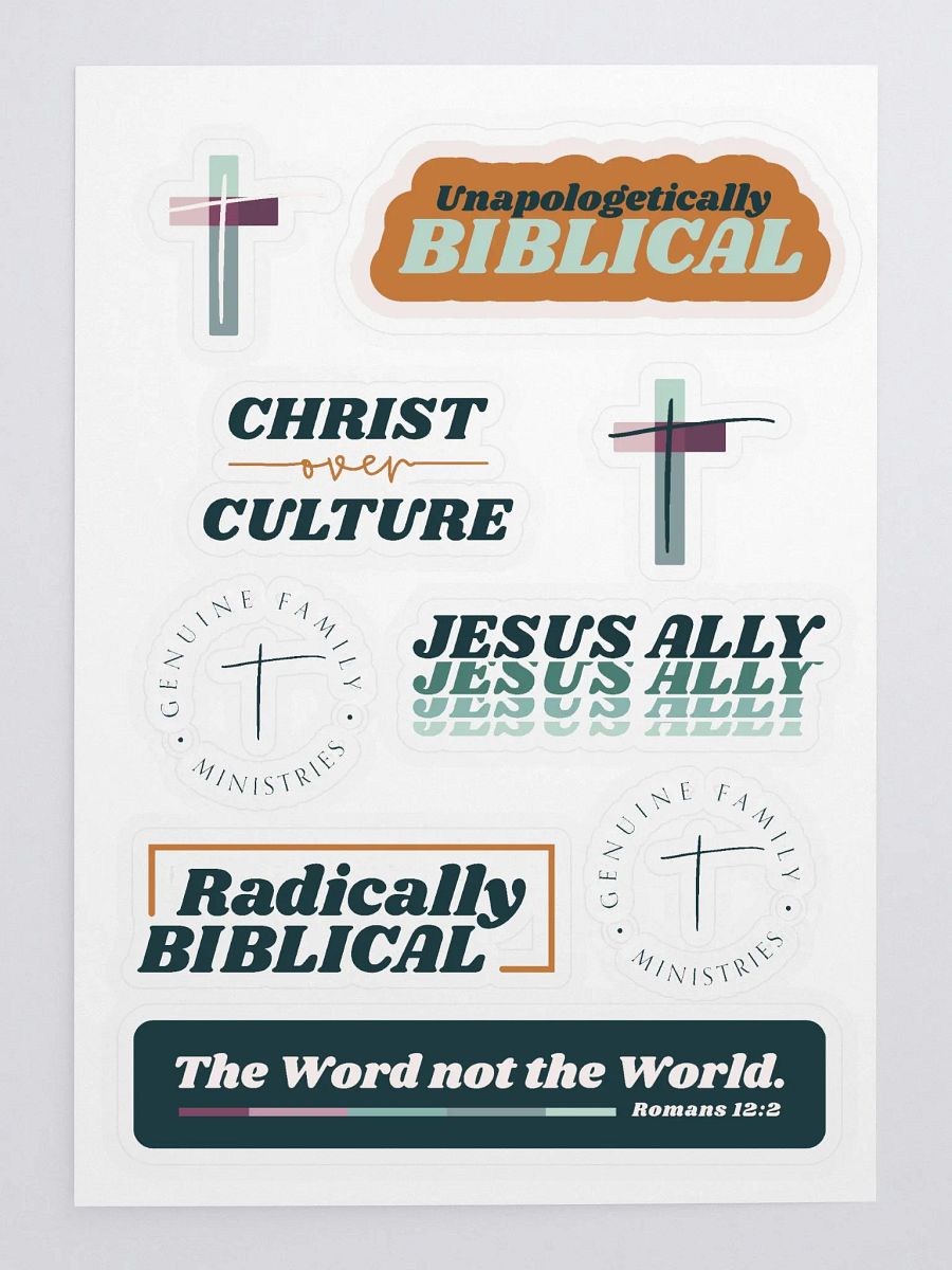 GFM Stickers - One 8.5 x 11 Sheet (9 stickers) product image (3)