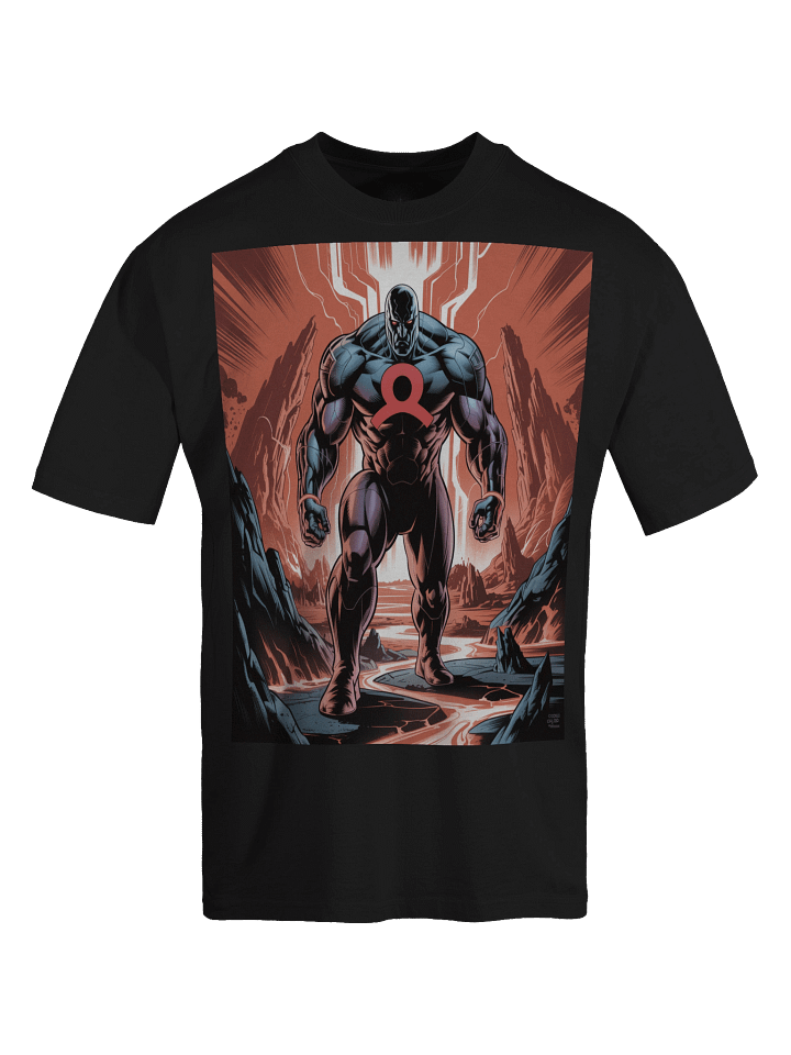 Omega Inferno: Darkseid Oversized Faded T-Shirt product image (1)