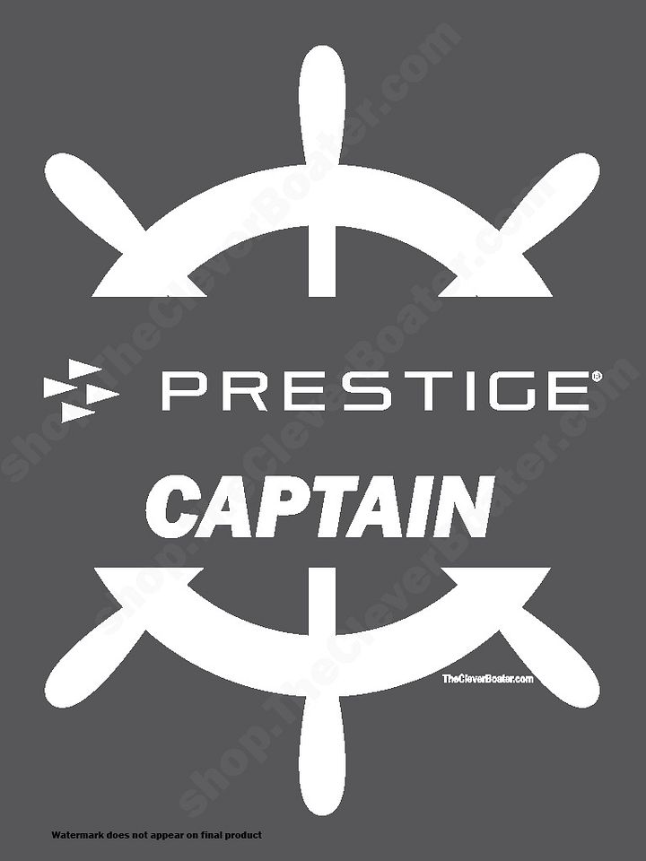 Prestige Captain - T-Shirt - Dark Shirt w/White Logo product image (2)