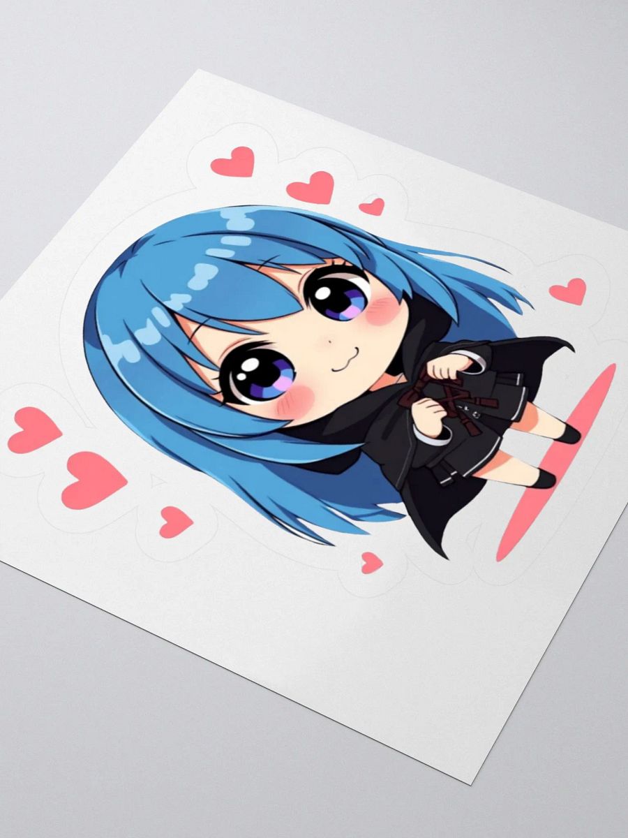 Kawaii Blue Haired Chibi Anime Sticker product image (9)