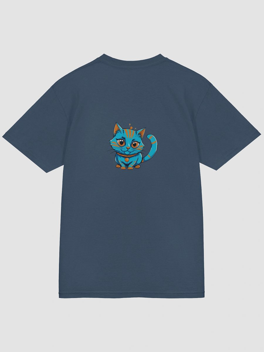 Whimsical Blue Cat Graphic Tee product image (53)