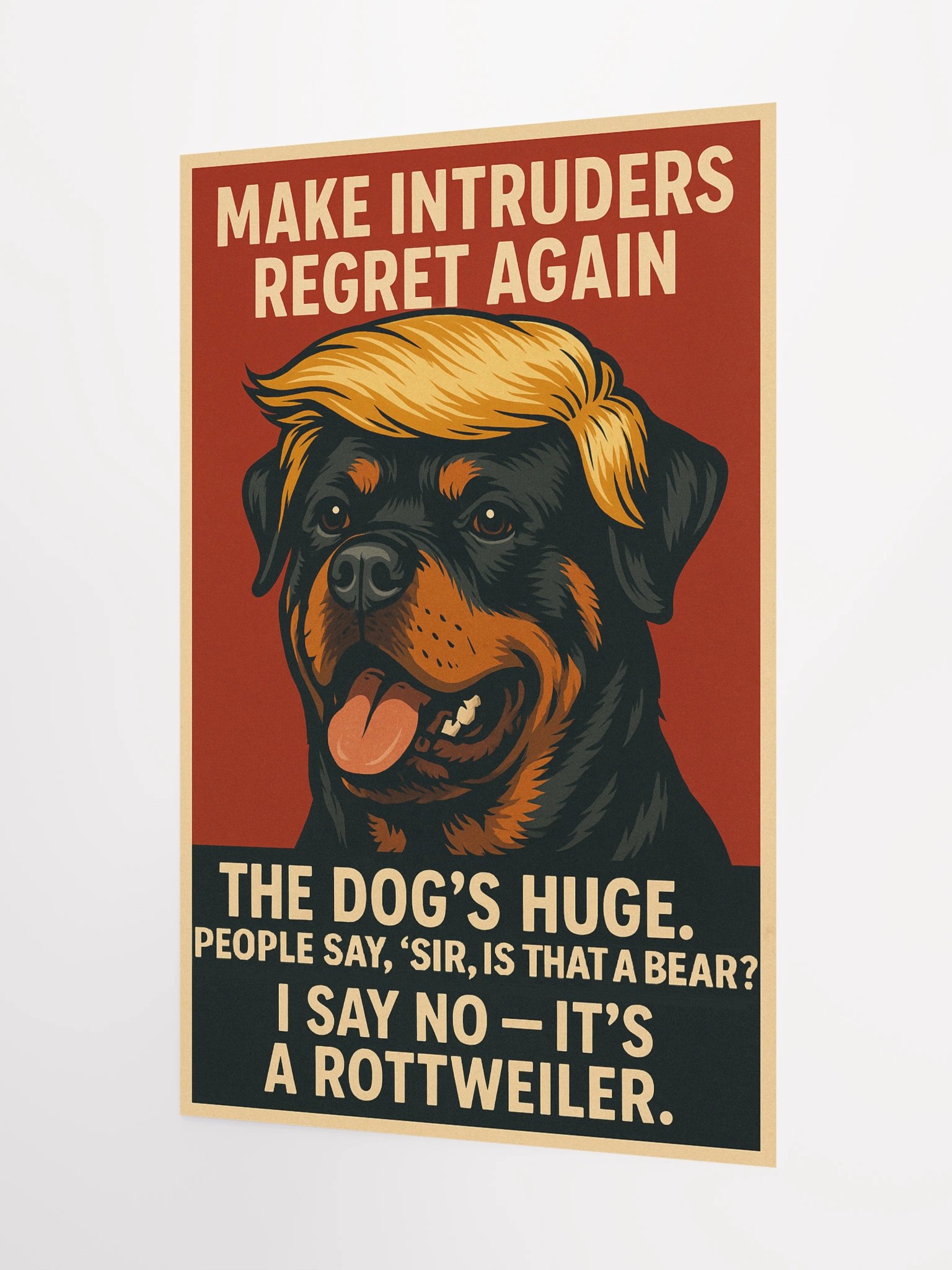 Rottweiler - Make Intruders Regret Again Poster product image (9)