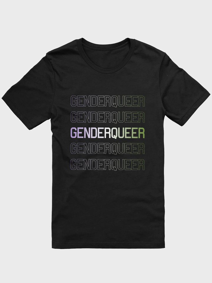 genderqueer outline t-shirt product image (1)
