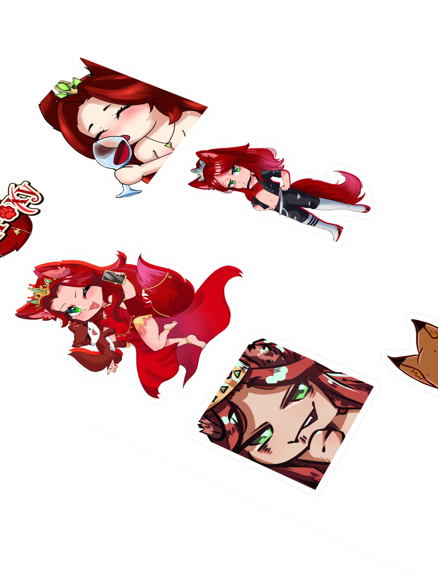 Foxy sticker sheet product image (2)
