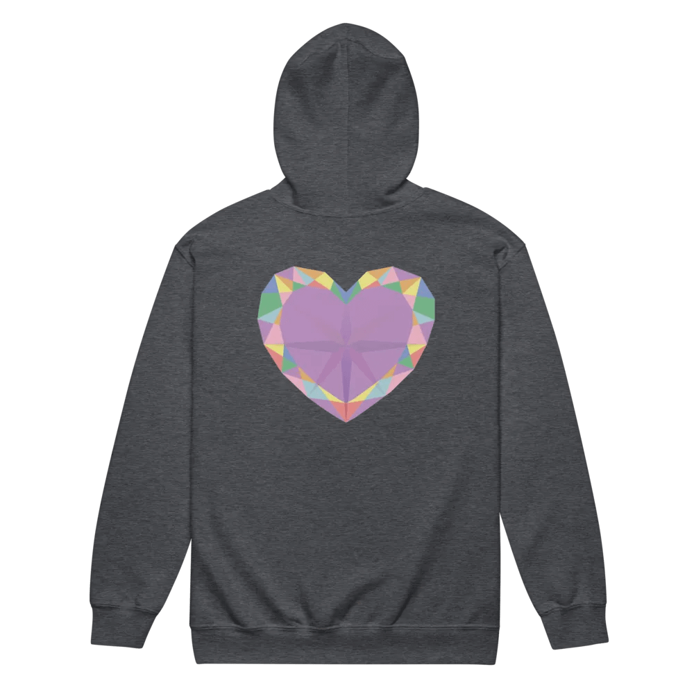 Crystal Pride Heart Zip-Up Hoodie product image (9)