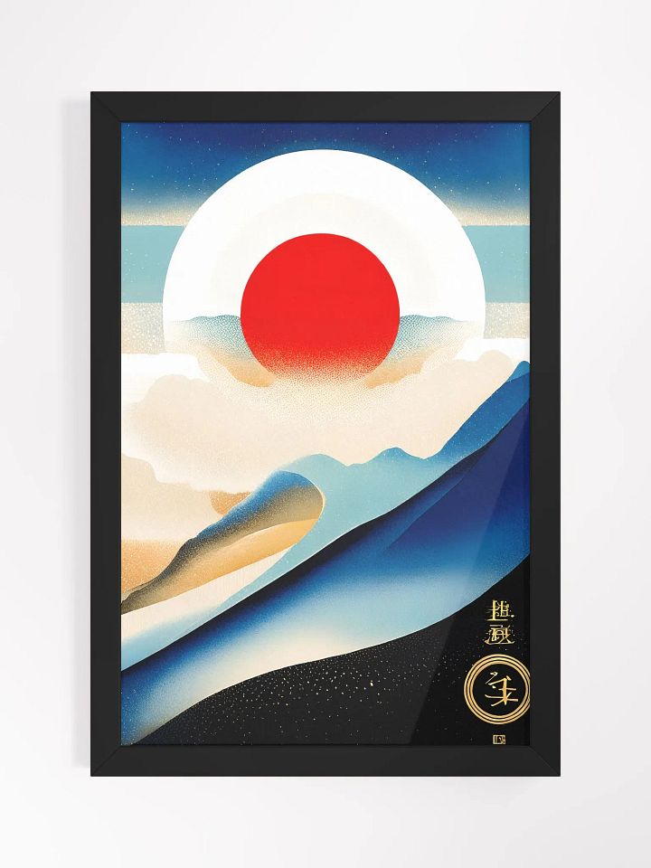 Geometric abstract art in Japanese style product image (1)
