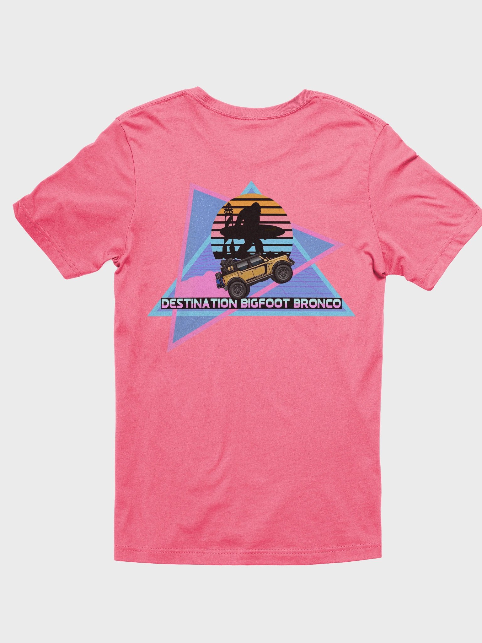 JC Edition Destination Bigfoot Bronco Retro-Inspired T-Shirt (Pink) product image (2)
