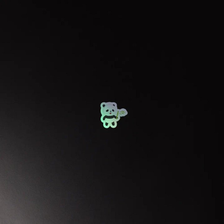 Cheerful Panda Holographic Sticker Sheet product image (4)