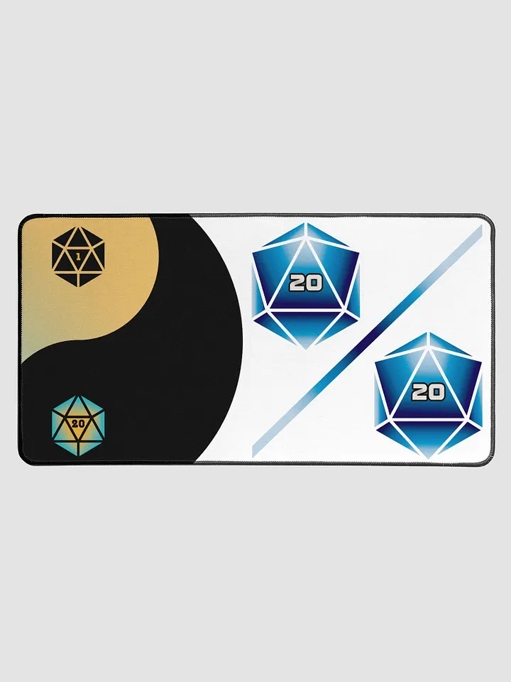 d20 Ying Yang & D20/20 Vision Mousepad product image (1)