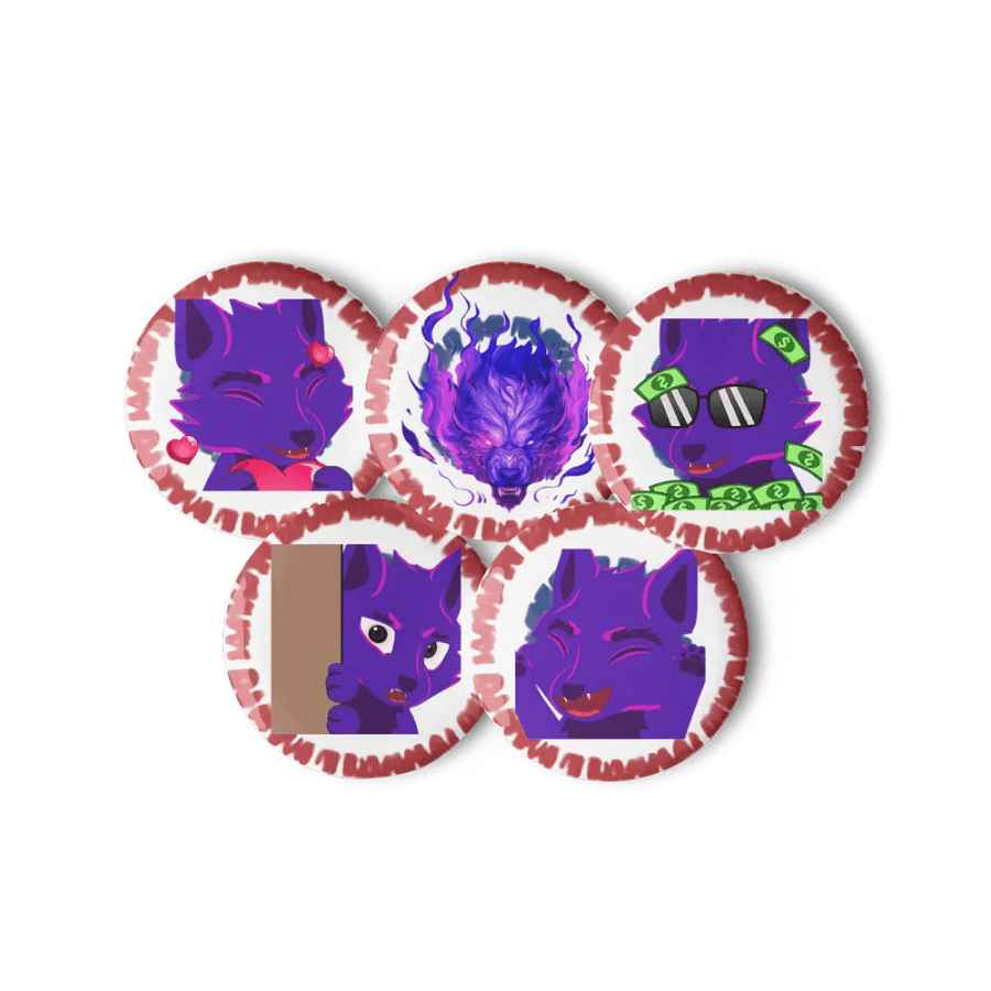 Wolfy's emote pins product image (11)