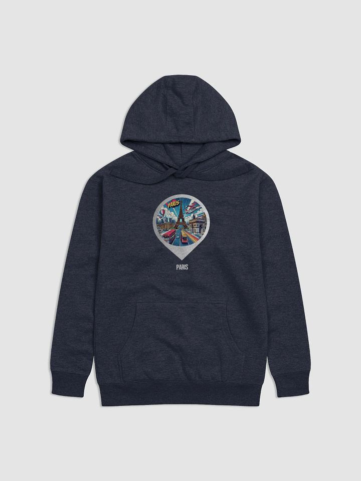 Cotton Heritage Unisex Premium Hoodie | AI Design Paris city product image (2)