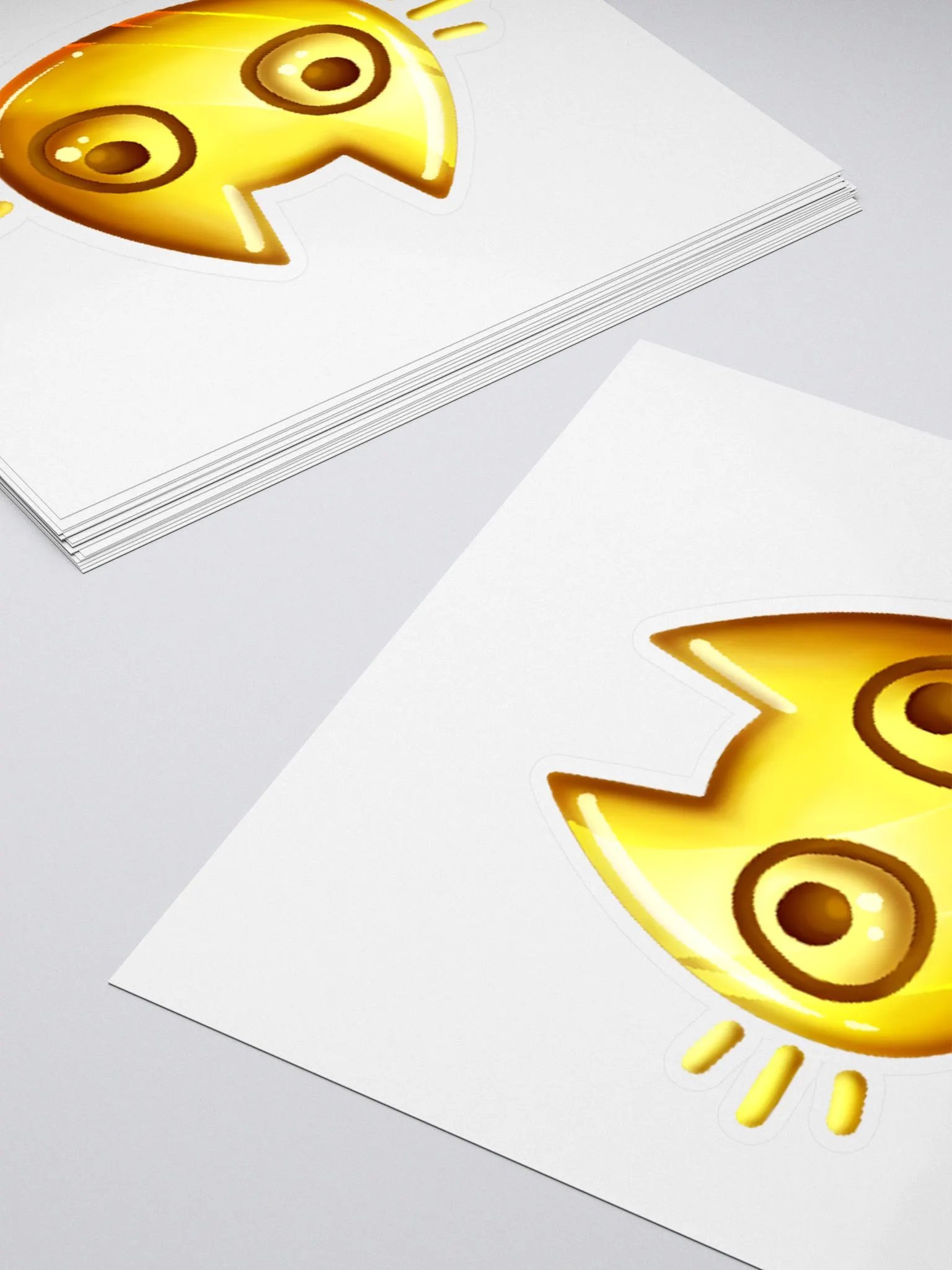 Gold Cat Face Sticker product image (4)