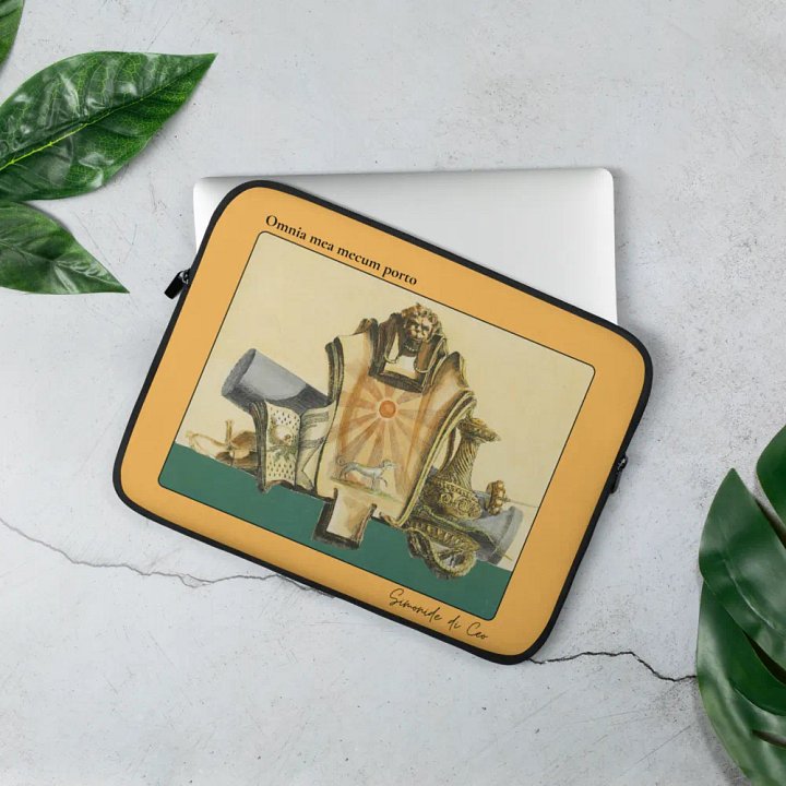 Laptop cover, Omnia mea- dog version product image (2)