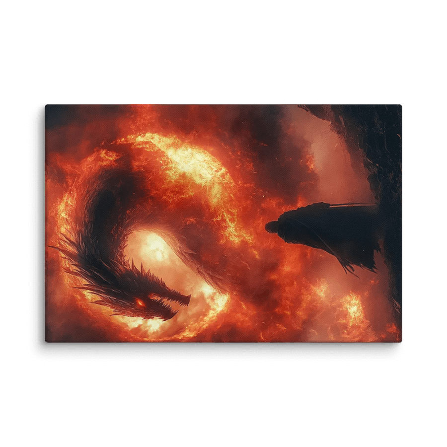 Fire dragon wanderer - Canvas product image (1)