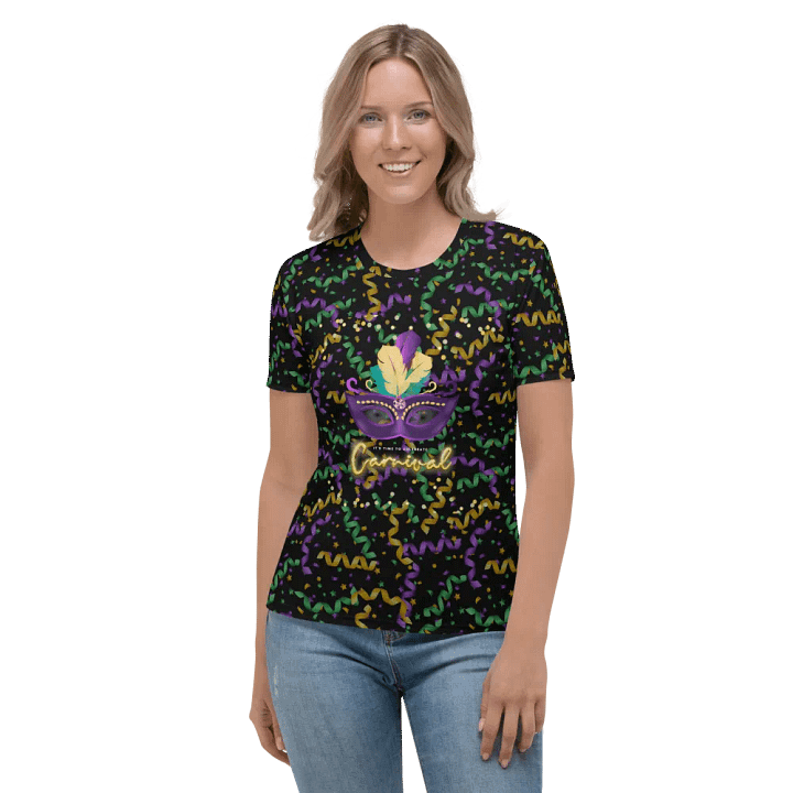 Mardi Gra All Over Print T-shirt product image (2)
