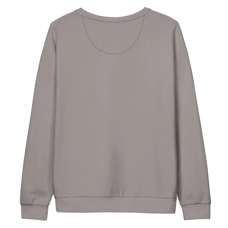 Plain Grey Soft Summer Unisex Recycled Polyester Heavyweight Premium Sweatshirt by Treasure Pie product image (8)