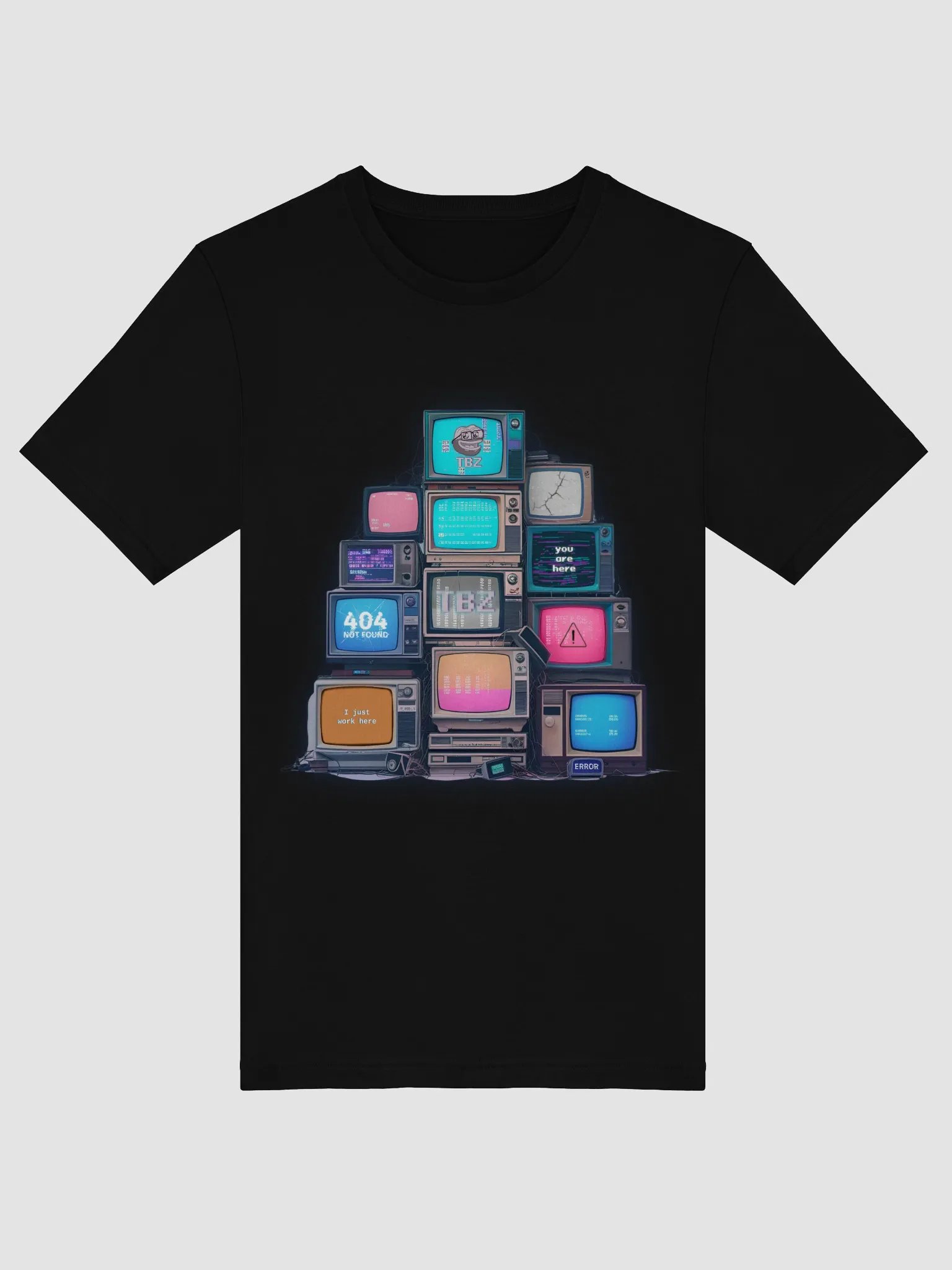 I Just Work Here Glitchcore T-Shirt product image (26)