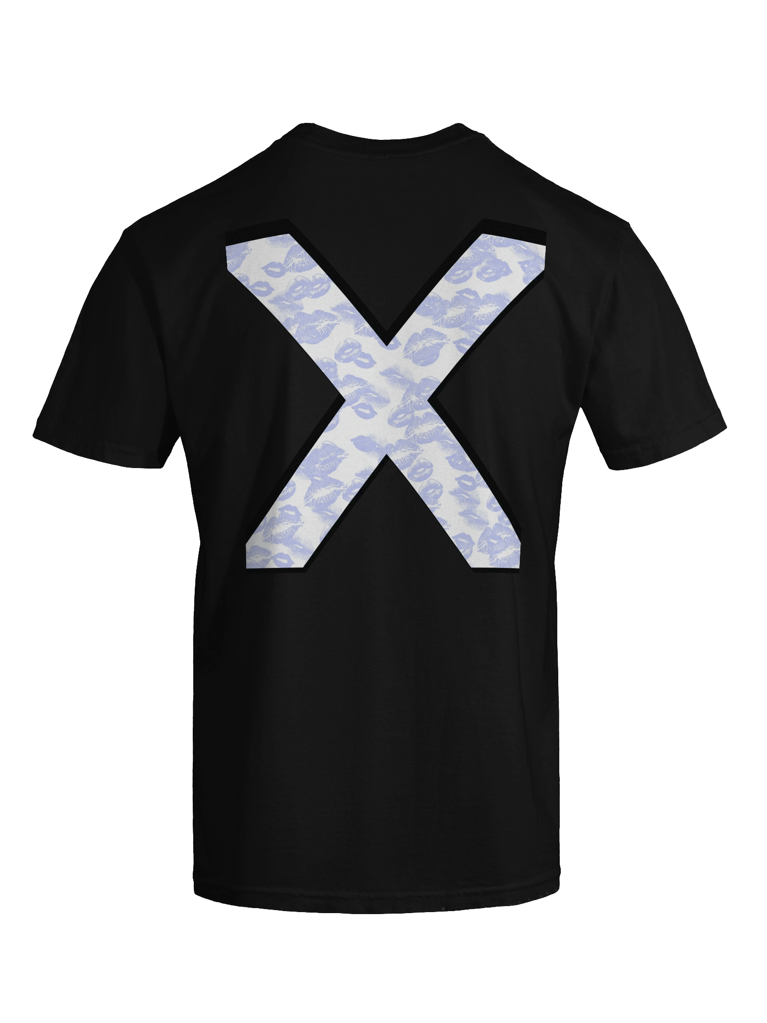 White X Light Blue Lipstick Kisses | Shirt product image (4)