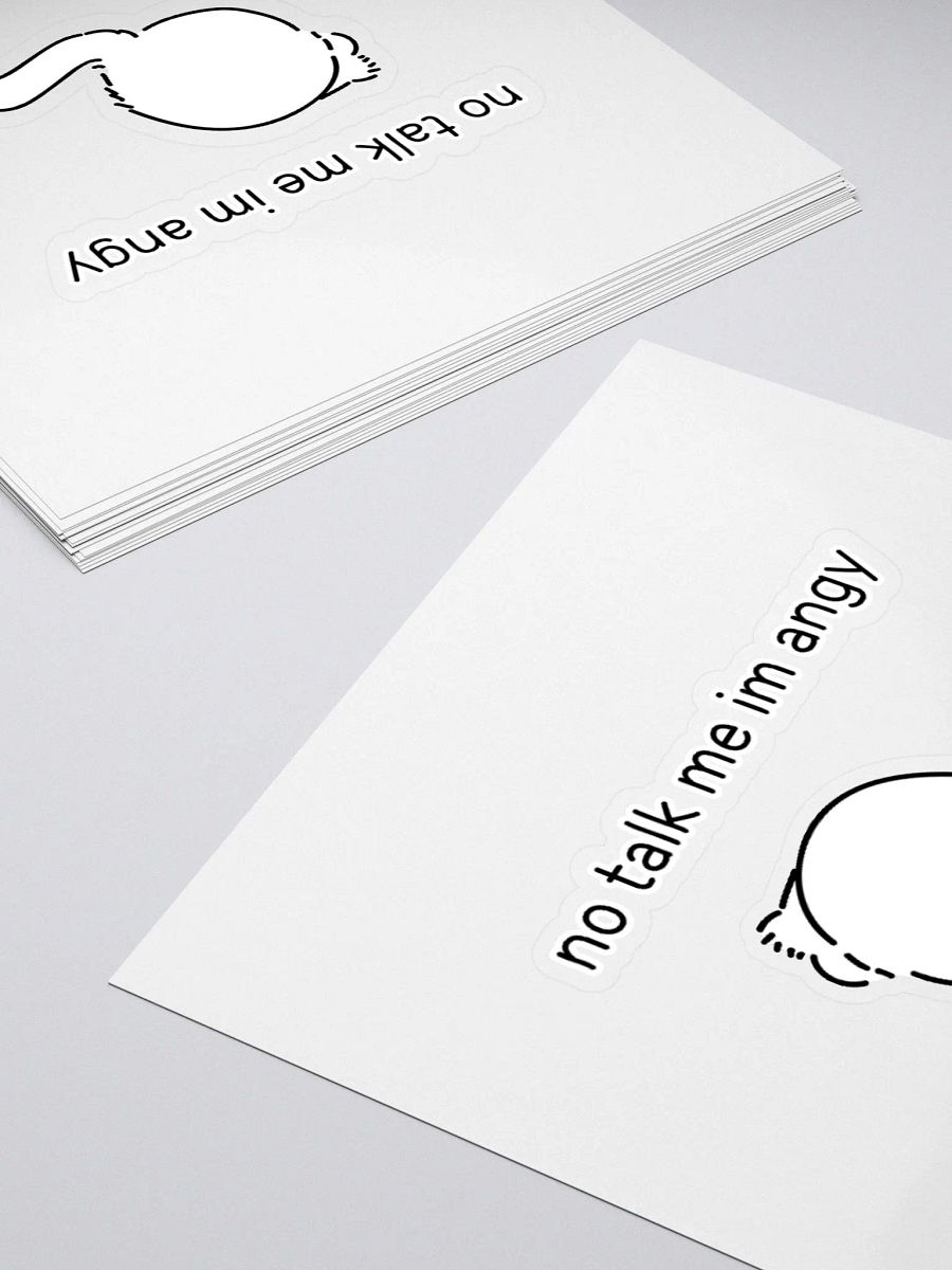 No Talk Manul Angy - Sticker product image (12)