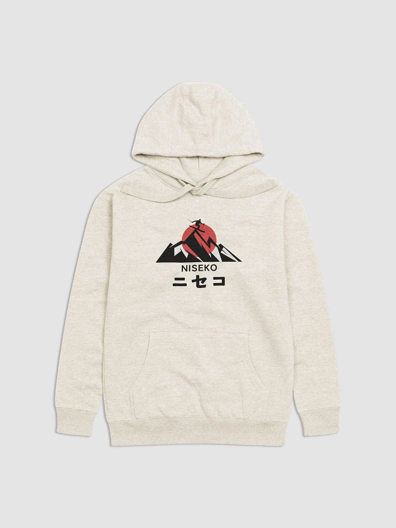 Niseko Ski Resort Cotton Blend Premium Hoodie, Mountain Skier 5 Colors