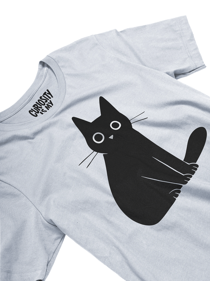 Curious Black Cat T-Shirt product image (2)