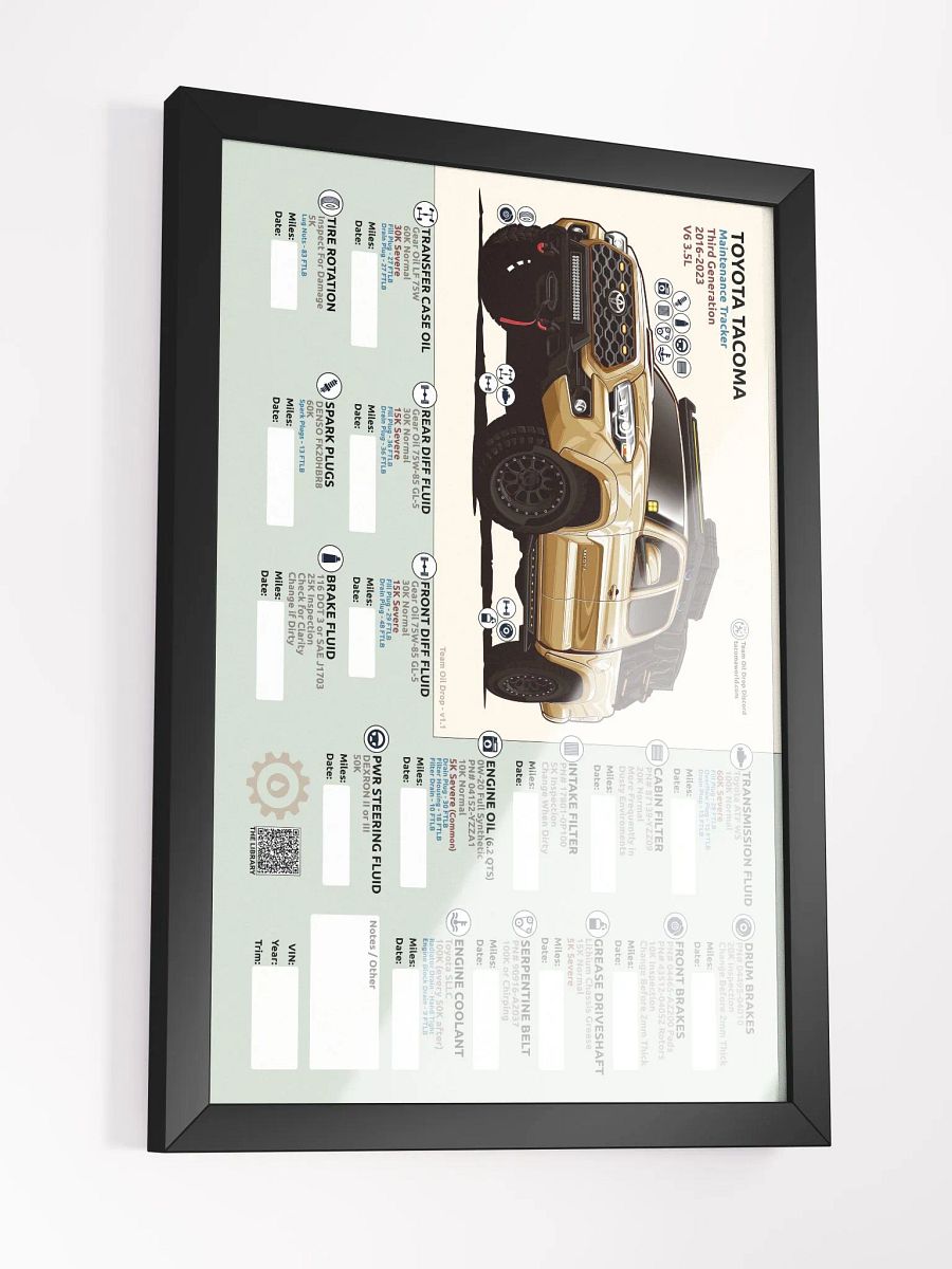 3RD GEN MAINTENANCE TRACKER V1.1 - Sand (Framed) product image (4)