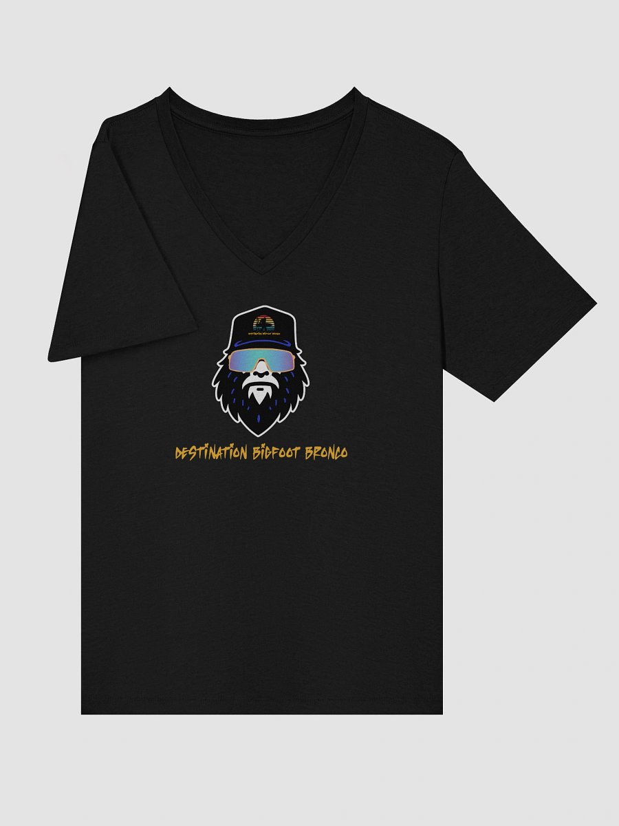 Destination Bigfoot Bronco Bigfoot Logo Bella+Canvas Women's Relaxed V-Neck T-Shirt (Black) product image (5)