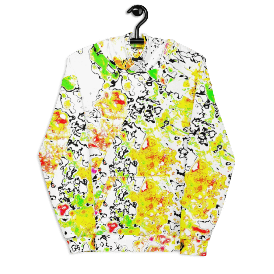 Abstract Vibrant Daisy Flower Unisex Pull Over Hoodie product image (6)