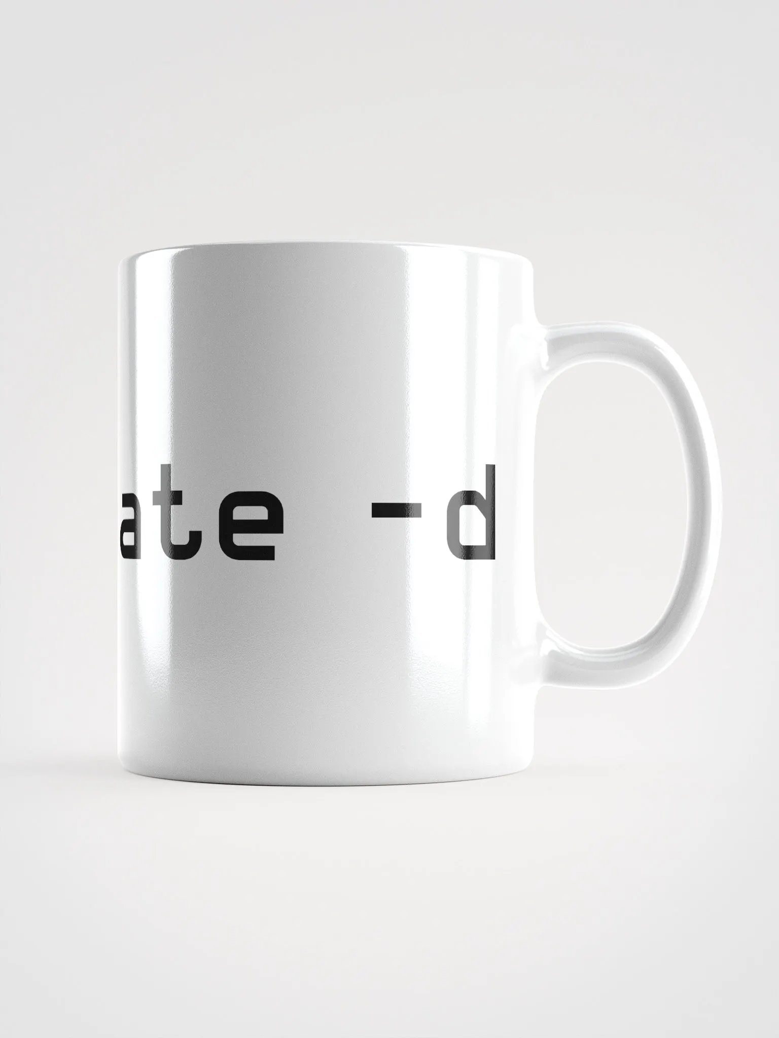 caffeinate -d mug - 100% ceramic product image (1)