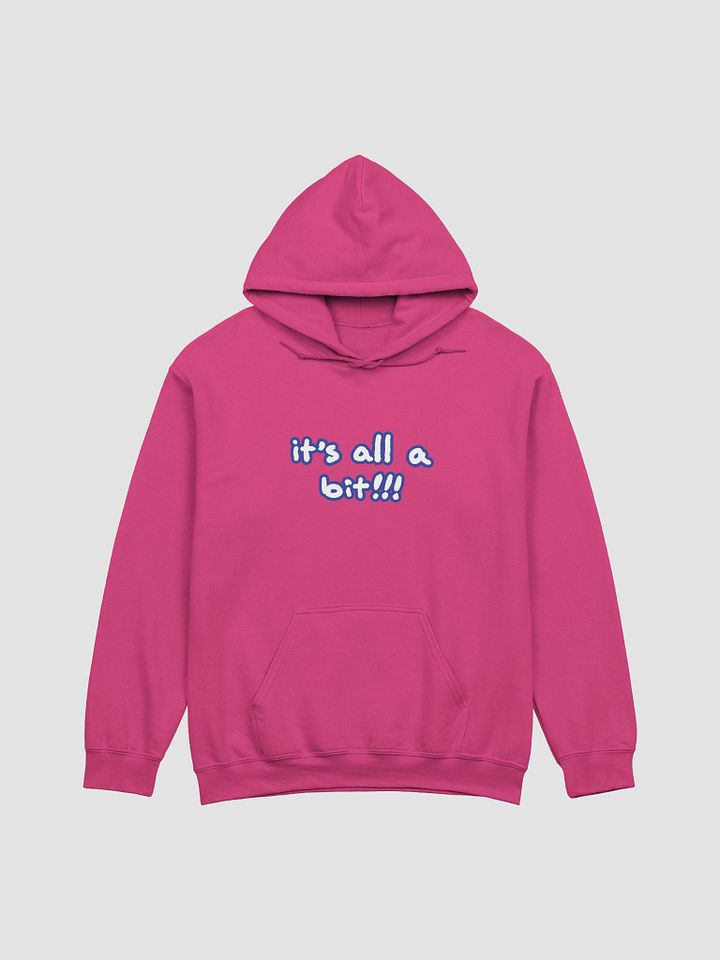 “It’s all a bit!!!” (lined design, #3E4B9D) classic hoodie product image (26)