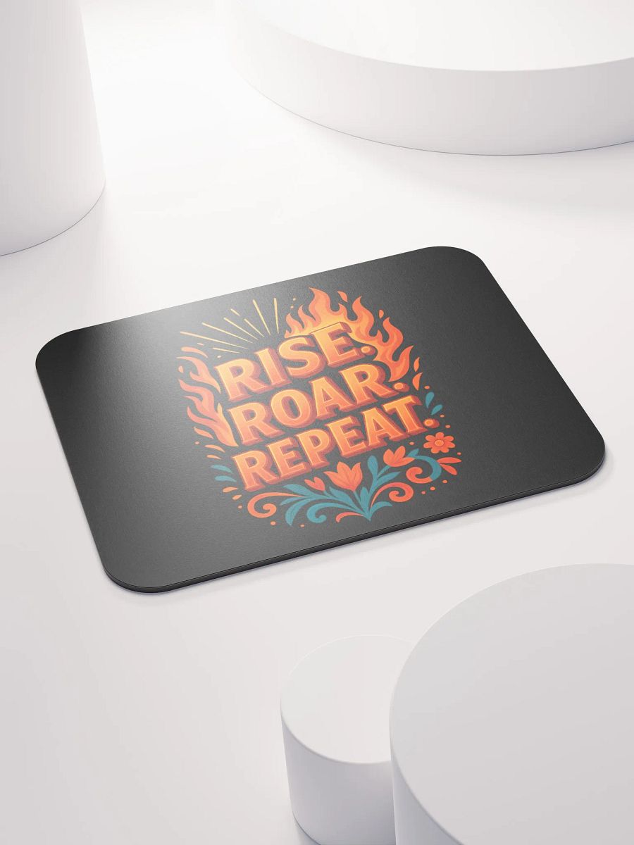 Rise. Roar. Repeat. Mouse Pad – High-Energy Desk Motivation product image (4)