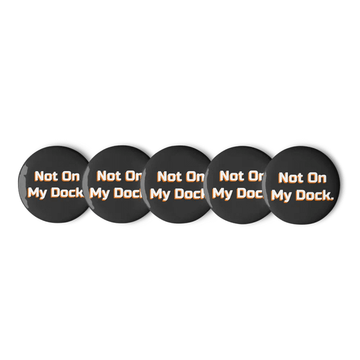 "Not On My Dock" 5 Pc. Pin Set product image (2)