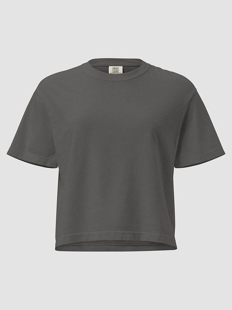 Photo showing Comfort Colors Women's Heavyweight Boxy T-Shirt