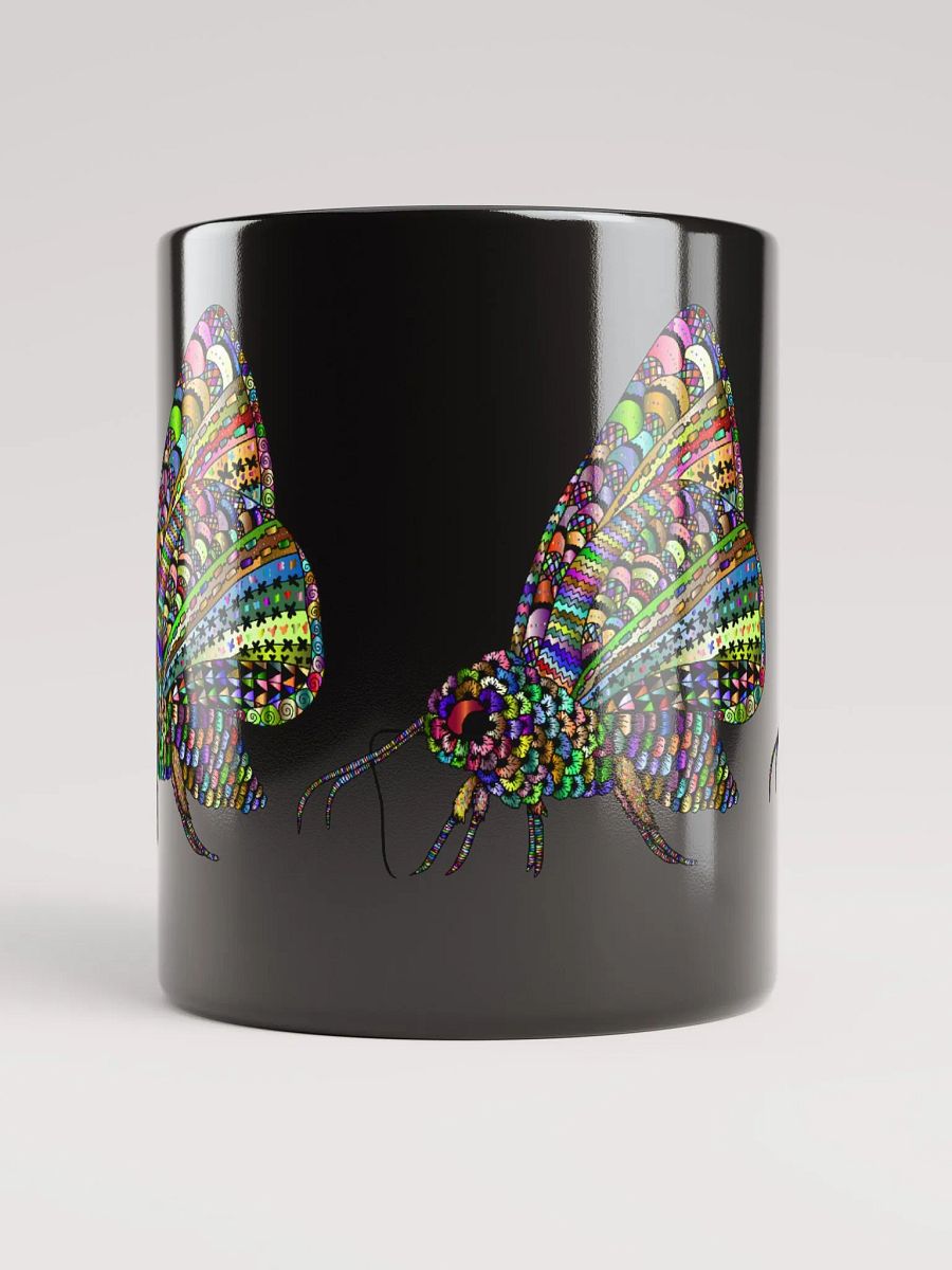 Black Glossy Coffee mug- Butterfly Coffee Mug product image (5)