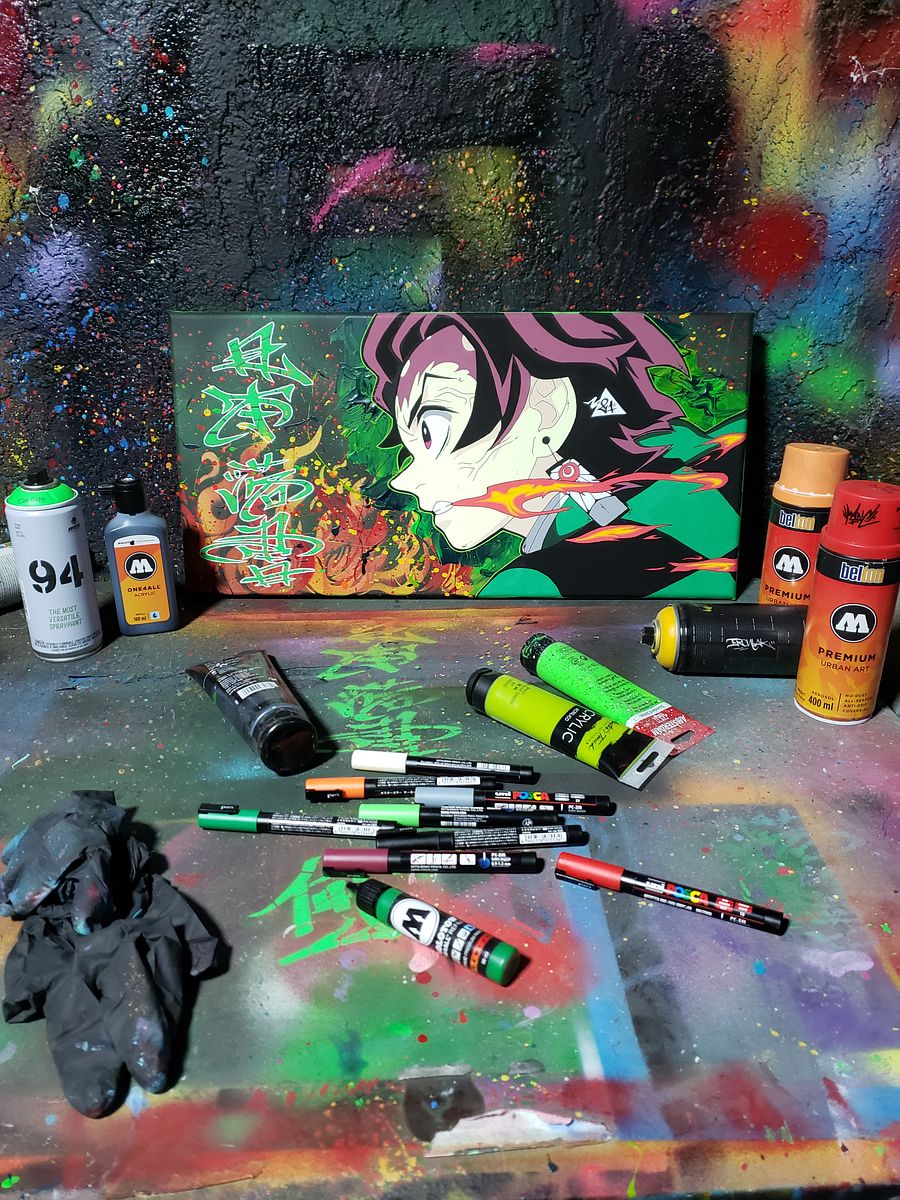 Fire Breathing ( Wood Panel Canvas Painting ) product image (5)