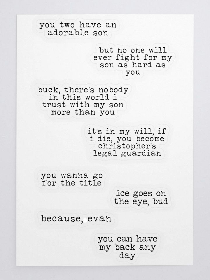 Buddie Quote Sticker Pack 1 product image (1)
