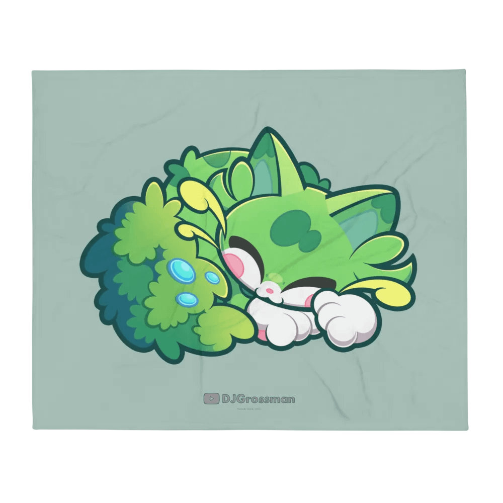 Sleeping Chloe • Throw Blanket (Opal) product image (1)
