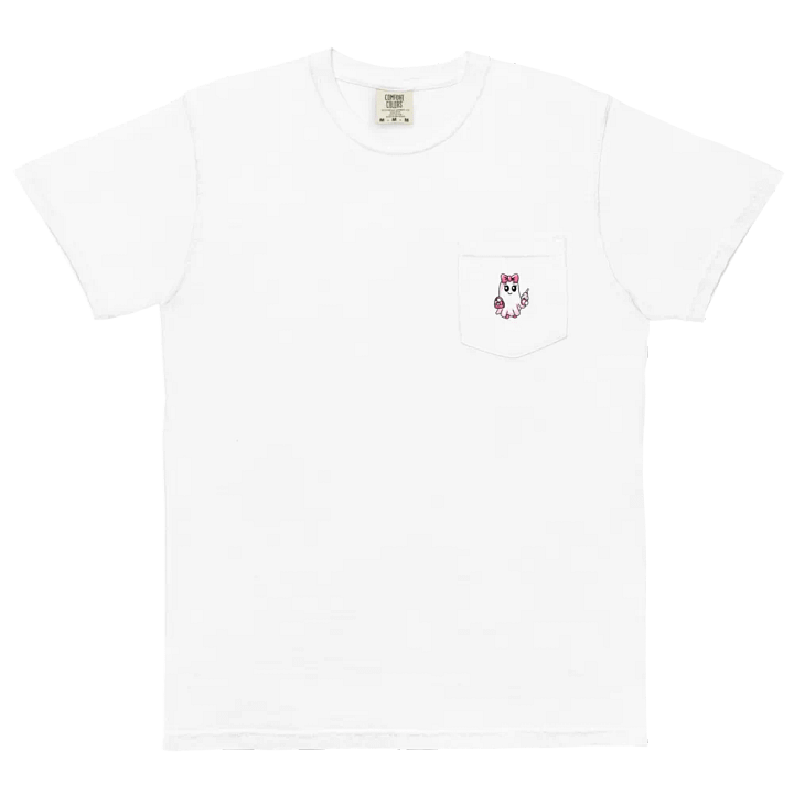 Cute Ghost Cotton Pocket T-Shirt product image (1)