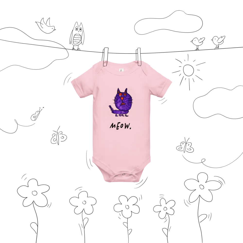 meow katz baby onesie product image (9)