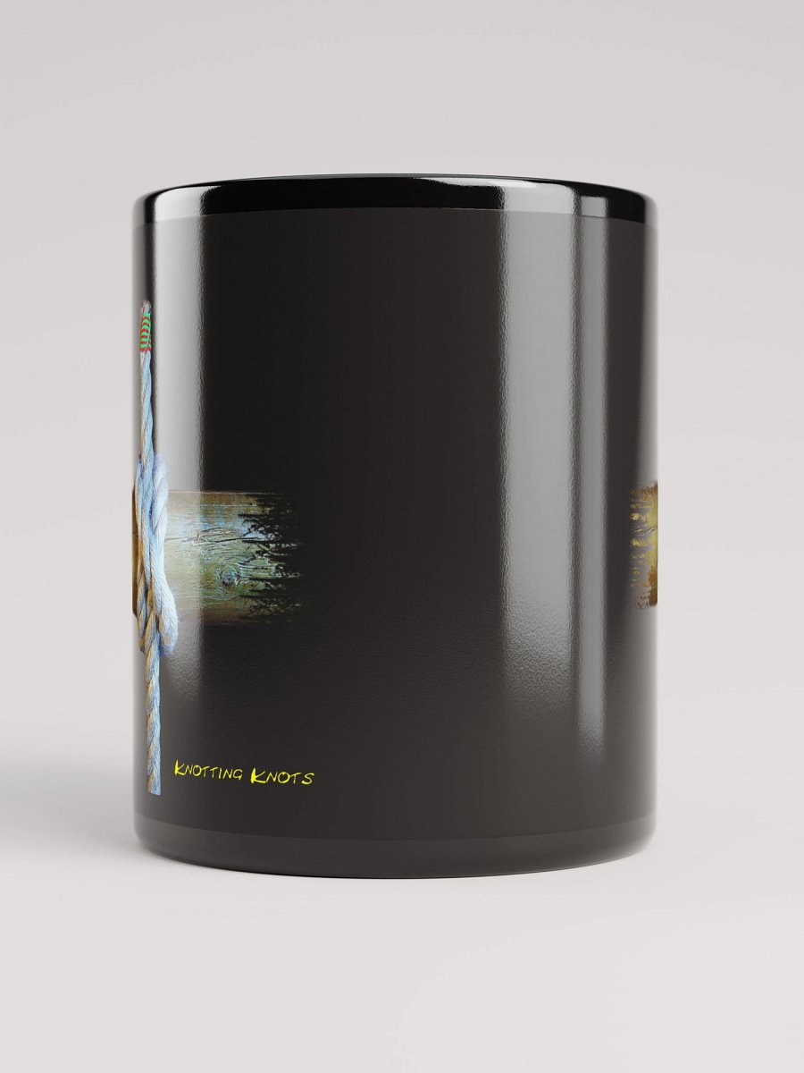 Nautical Clove Hitch Knot Black Mug: product image (10)
