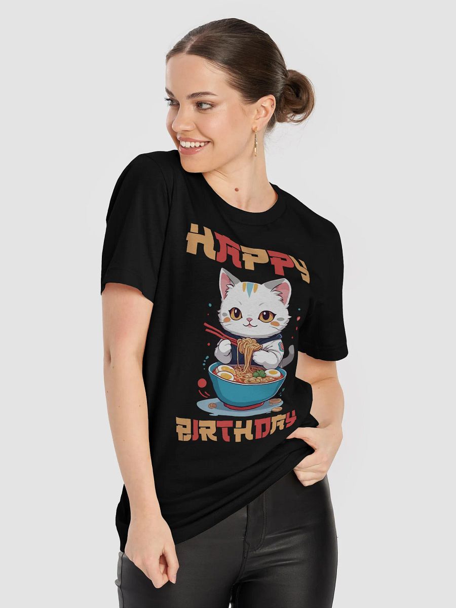 Happy Birthday (Cat With Noodles) T-Shirt product image (39)